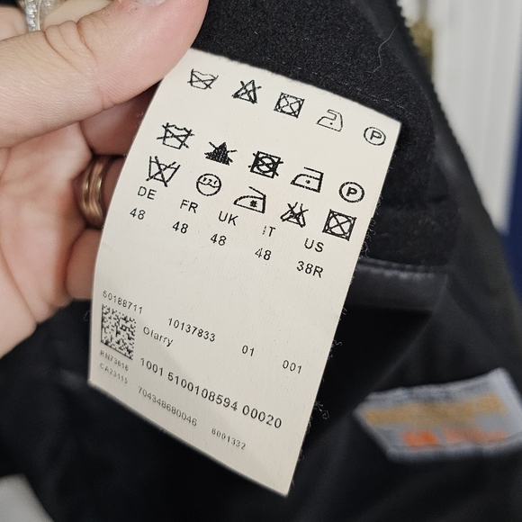 Hugo Boss Coxtan Virgin Wool Blend Coat with Bib - Picture 10 of 11